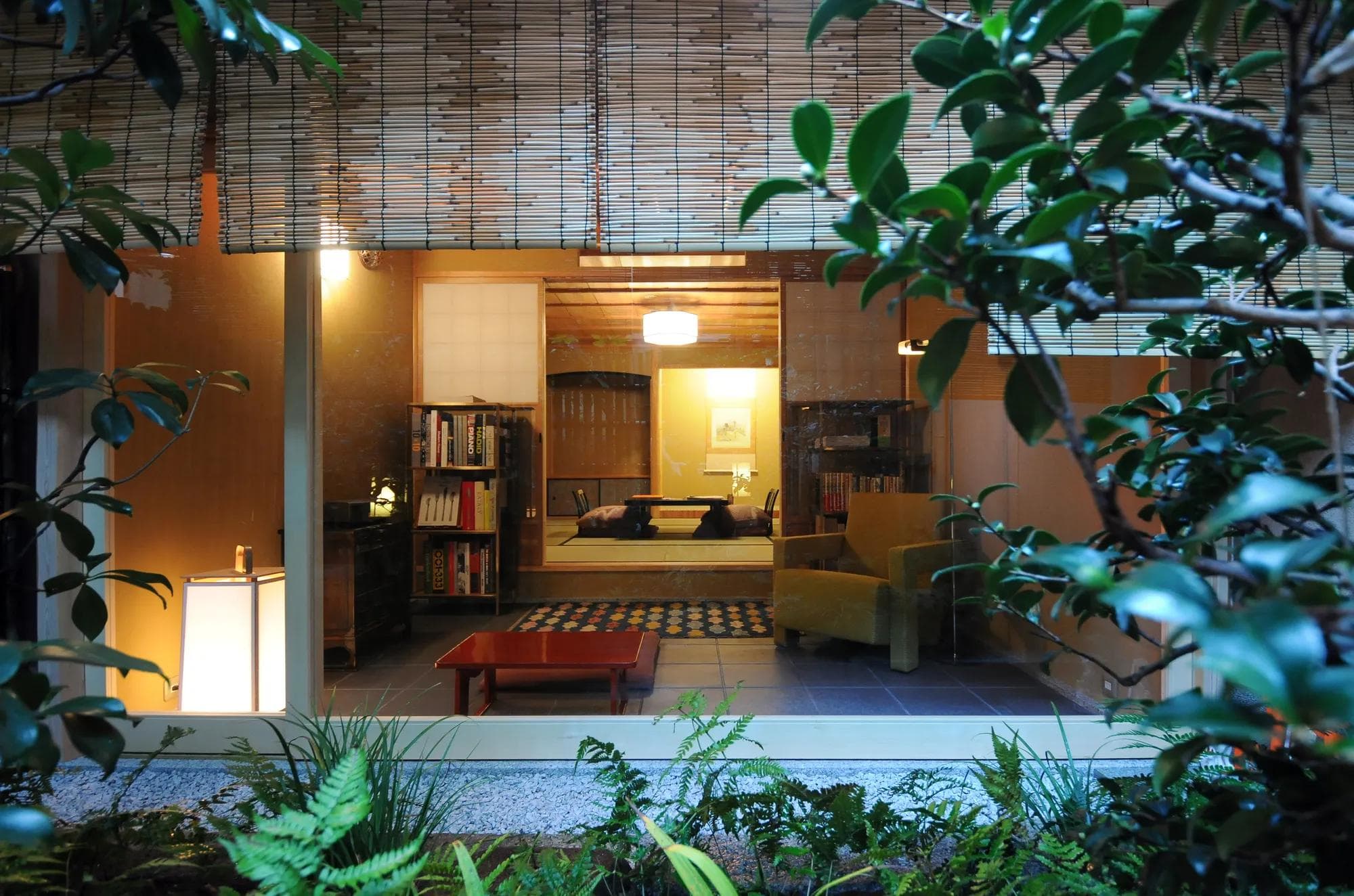 A room in Kanamean Nishitomiya hotel seen from the garden